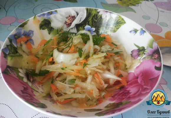 салат из кабачков